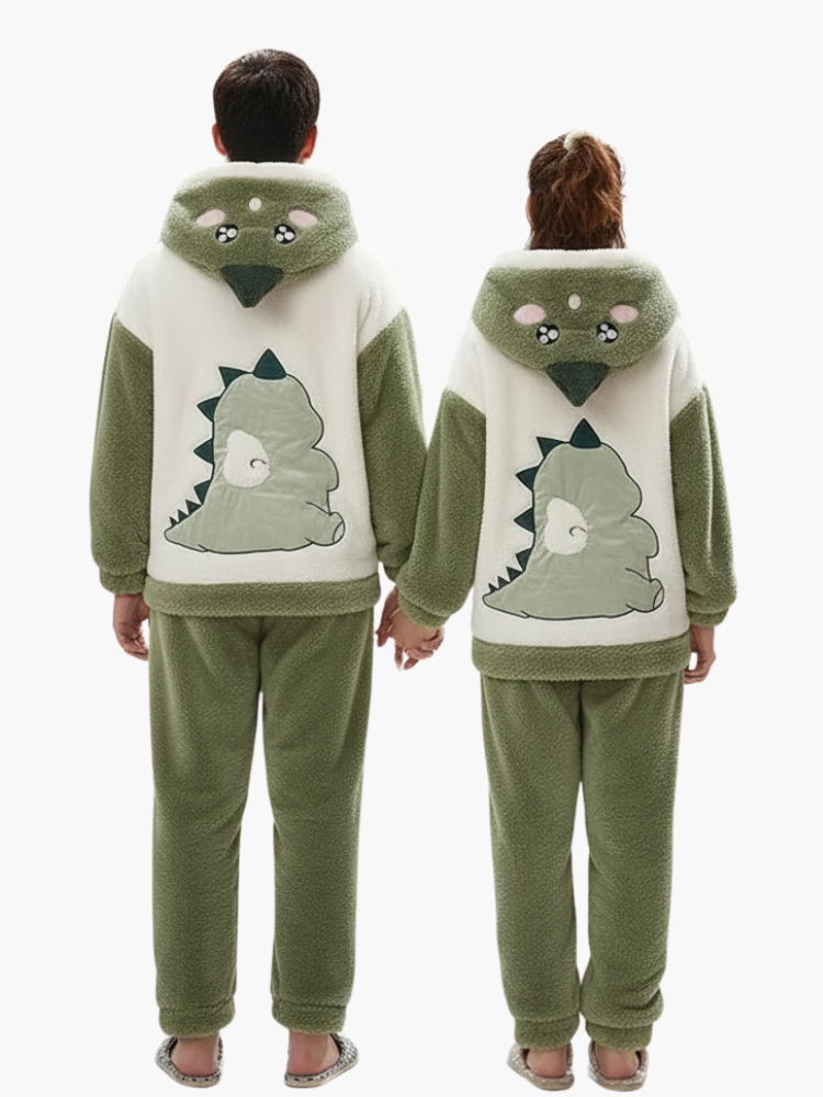 Matching Couple Dinosaur Pajamas