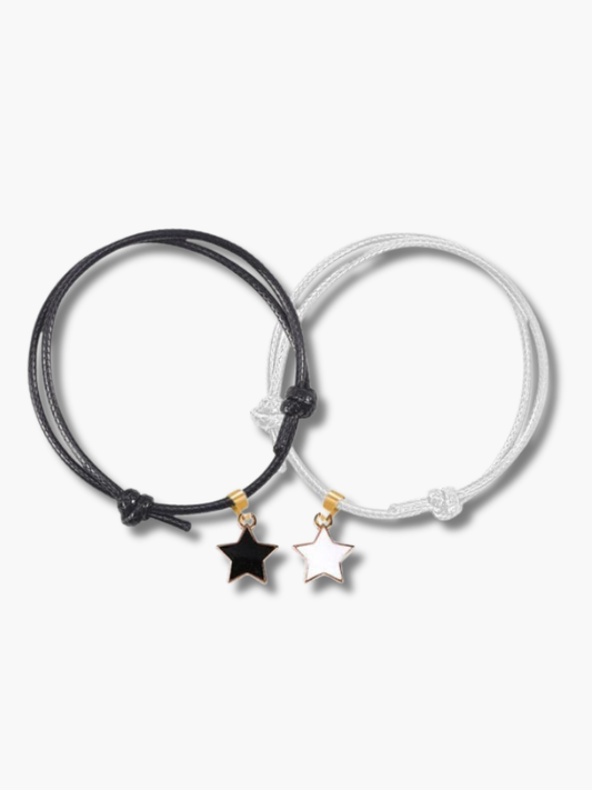 Star Pendant Couple Bracelet