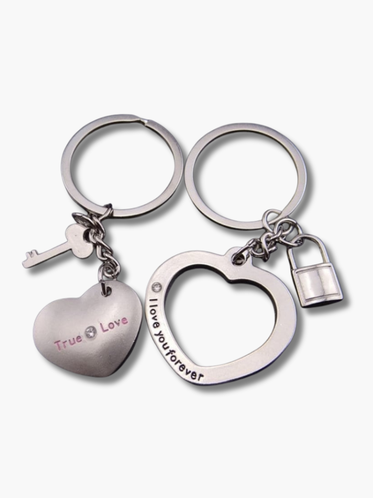 Magnetic Heart Keychain for Couple