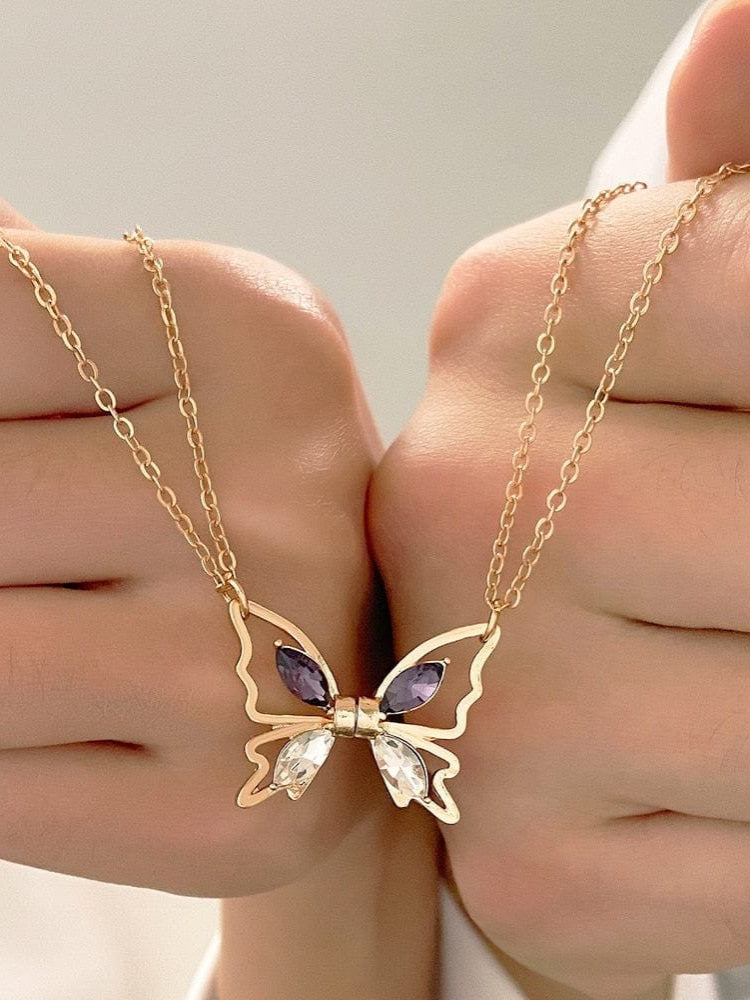 Best Friend Butterfly Necklaces