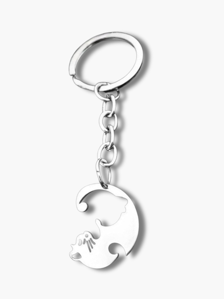 Cat Couple Keychain