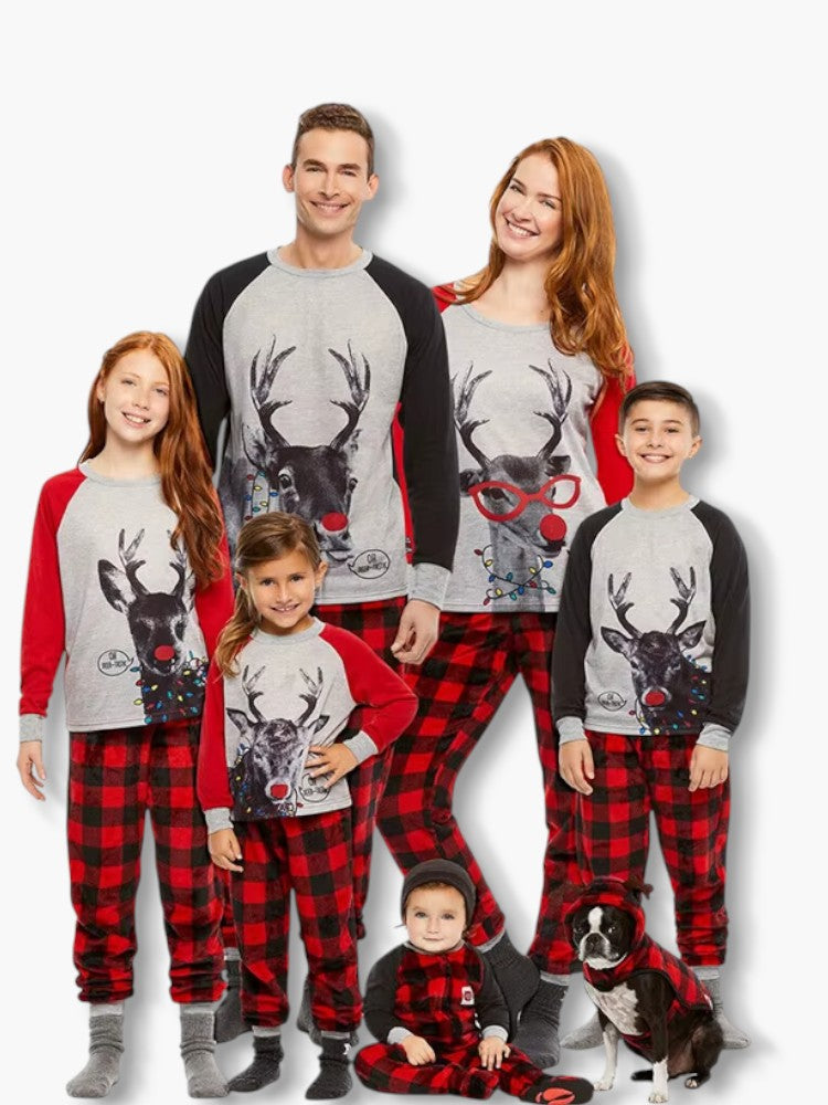 Christmas Family Pajamas with Dog