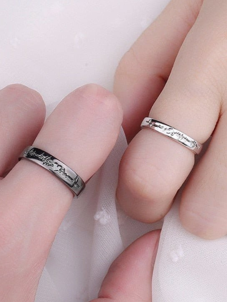 Ecg Ring Sets for Couples