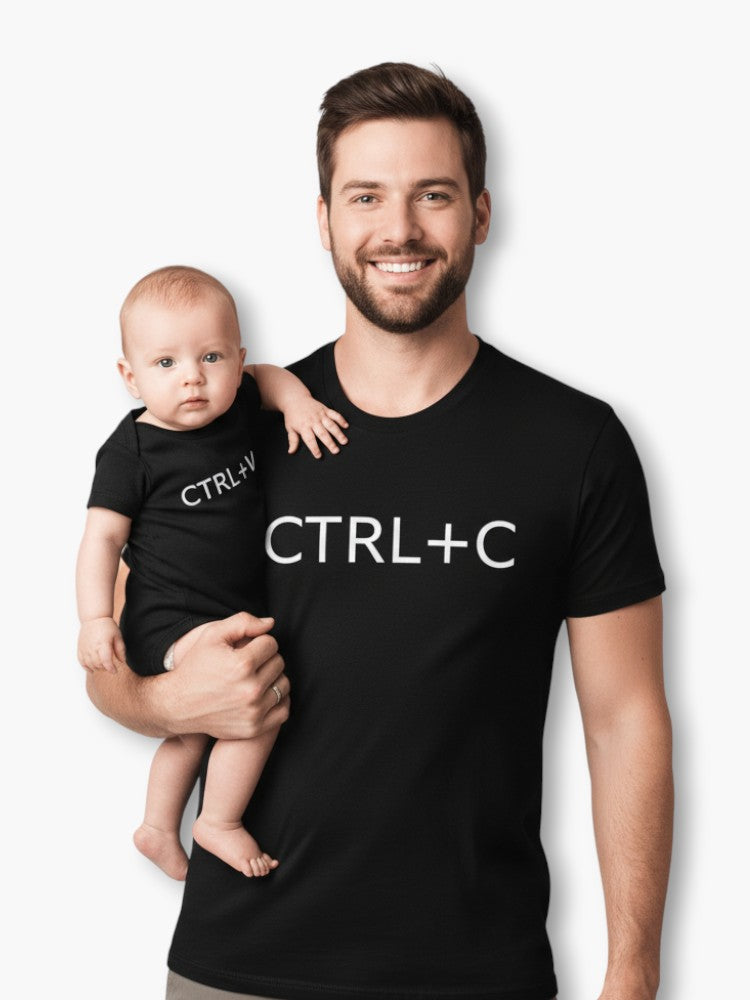 Father and Son matching Copy-paste T-shirts