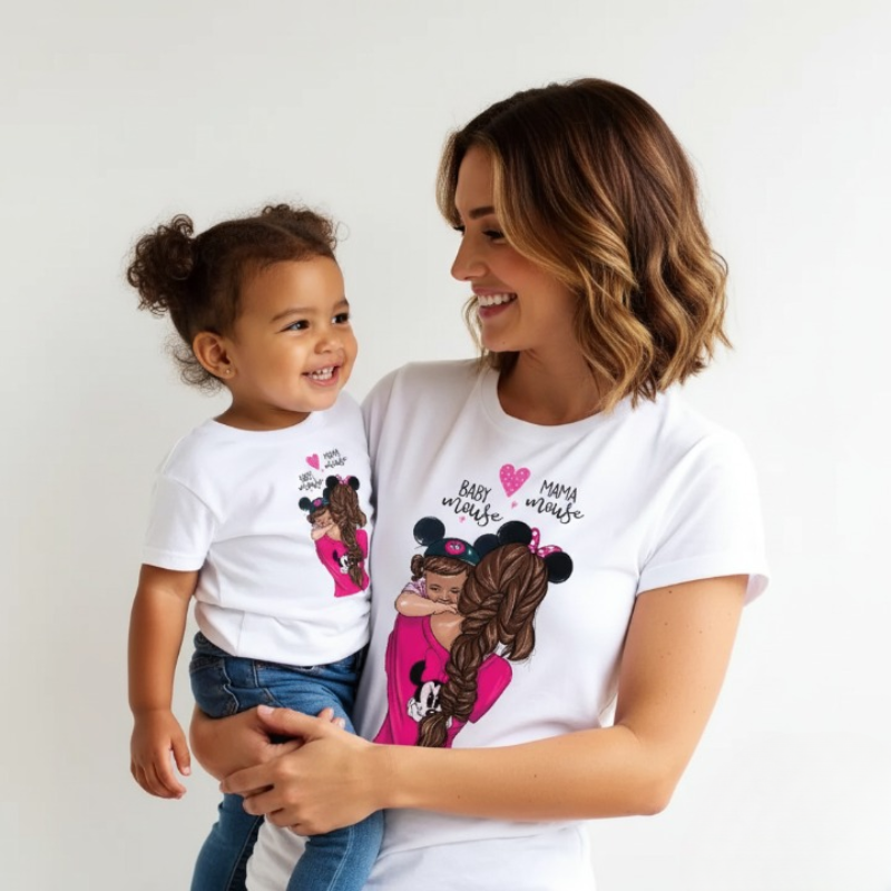 Mother and Daughter Hug T-shirts