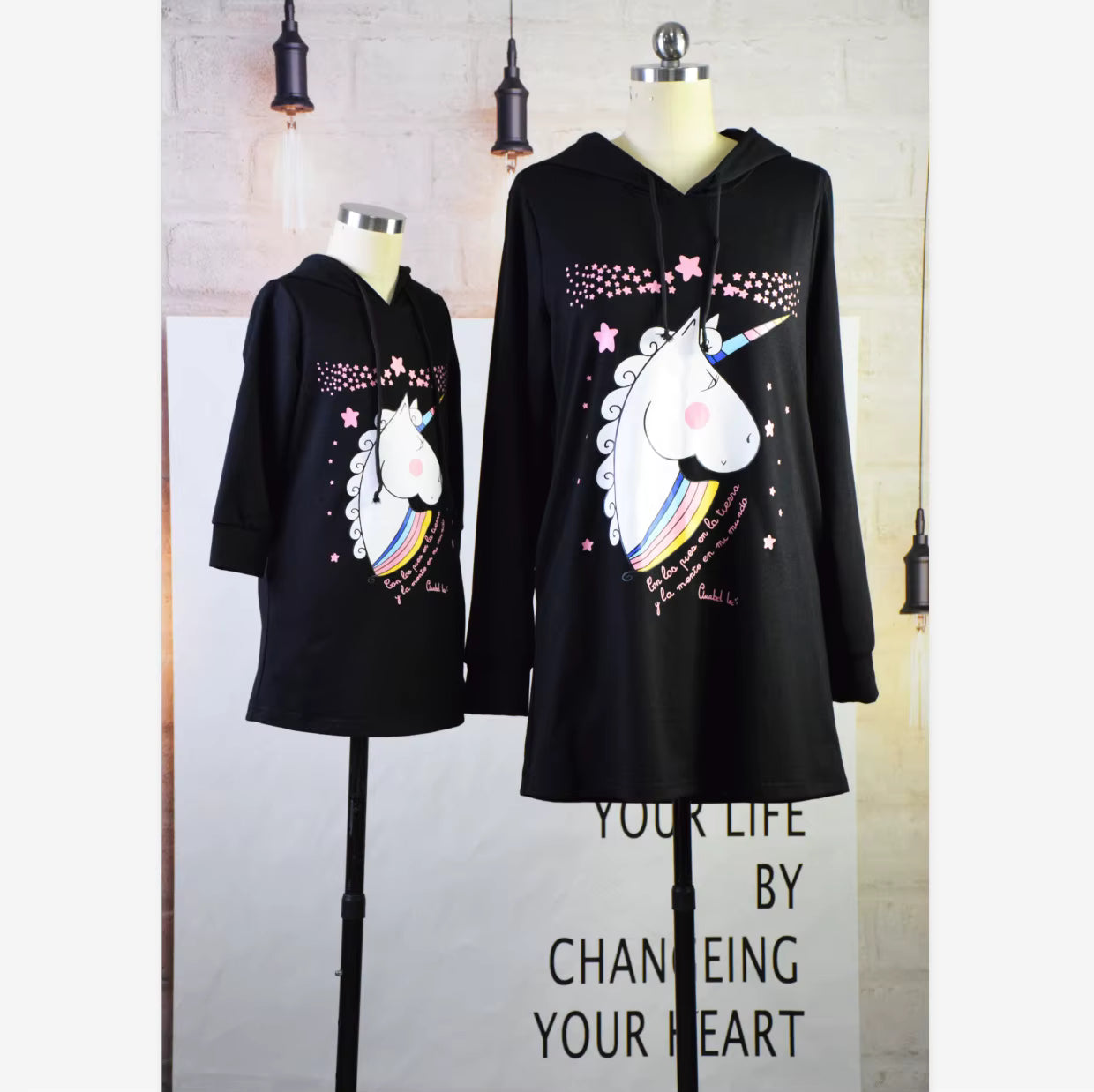 Mother and Daughter Unicorn Dresses