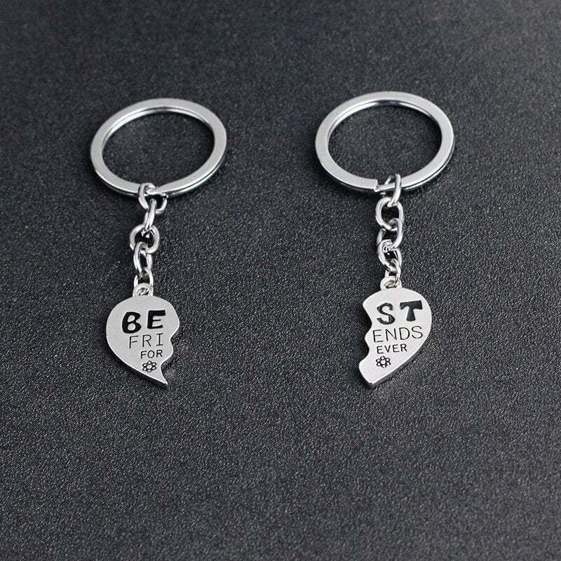 Half Heart Best Friend Keychains