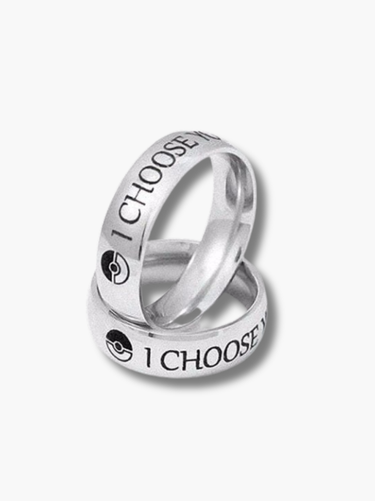 I Choose You Ring Set for Couple