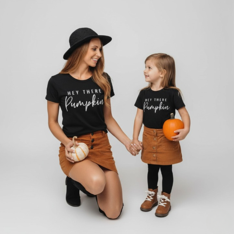 Matching Mother and Daughter T-shirts