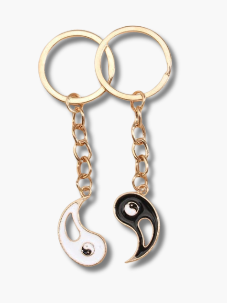 Yin Yang Couple Keychain