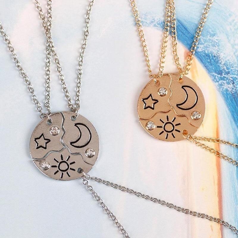 Best Friends Necklace Set 3 piece