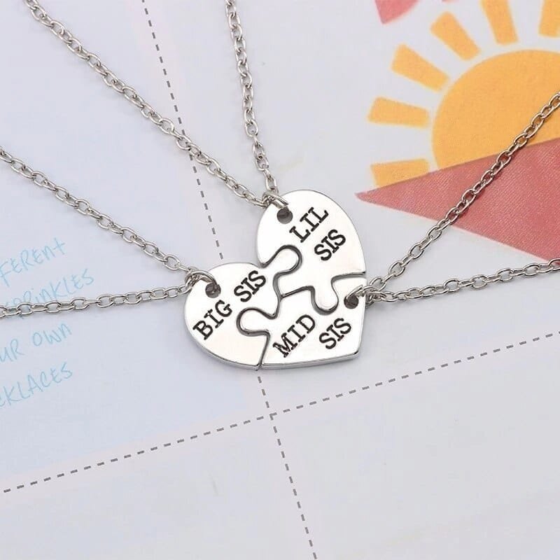 Big Sis Middle Sis Little Sis Necklace