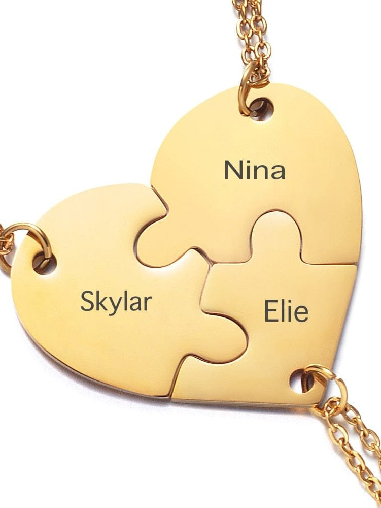 Custom Friendship Necklaces for 3