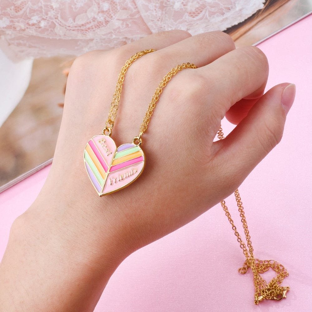 Half Heart Necklace for Best Friends