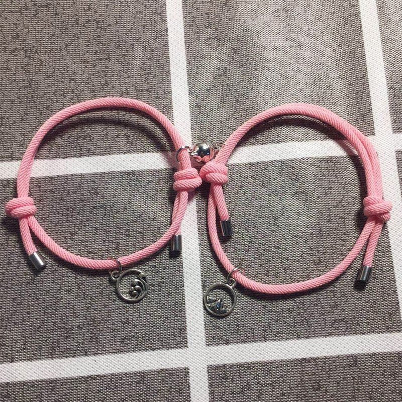 Magnetic Couple Bracelets Set