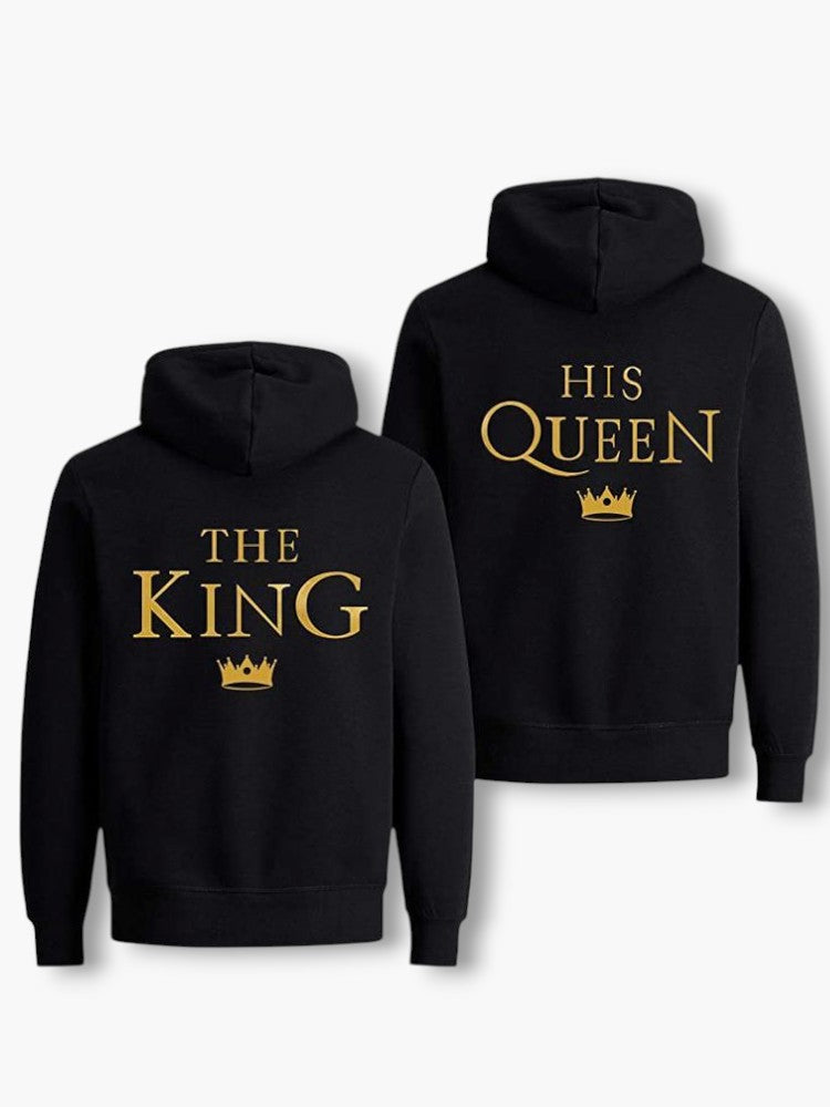 King and Queen Couple Hoodies