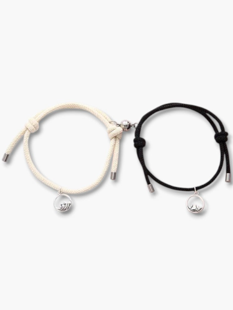 Magnetic Couple Bracelets Set