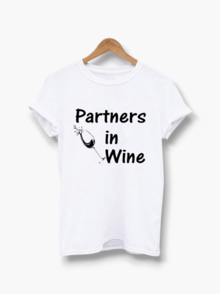 Partners in wine T-shirts for BFF