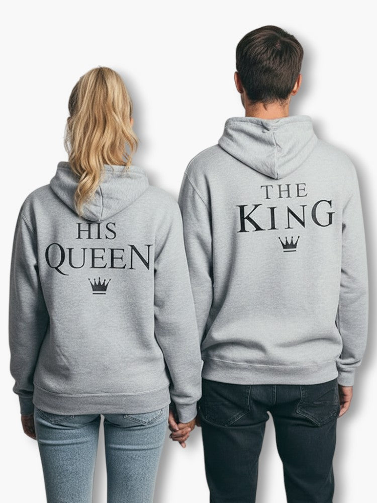 King and Queen Couple Hoodies
