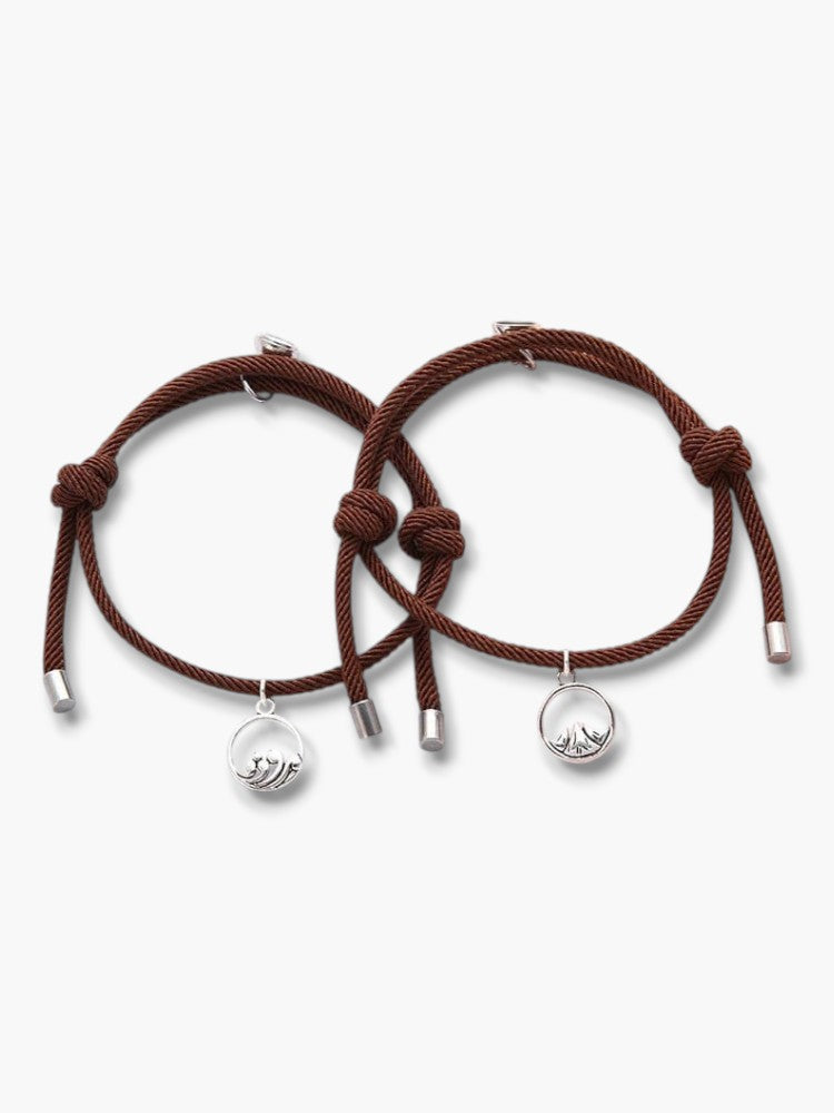 Magnetic Couple Bracelets Set