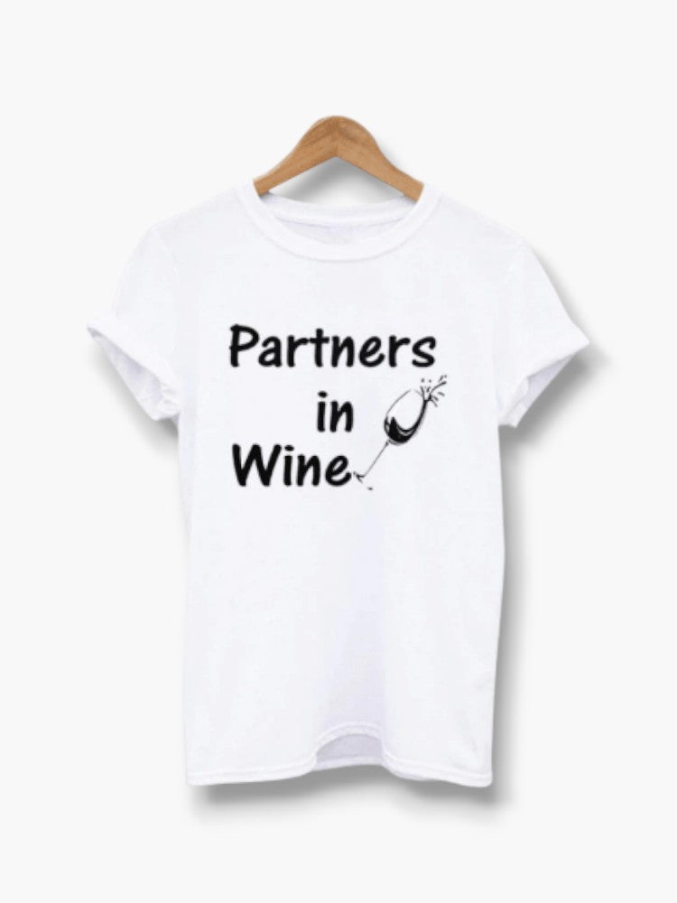 Partners in wine T-shirts for BFF
