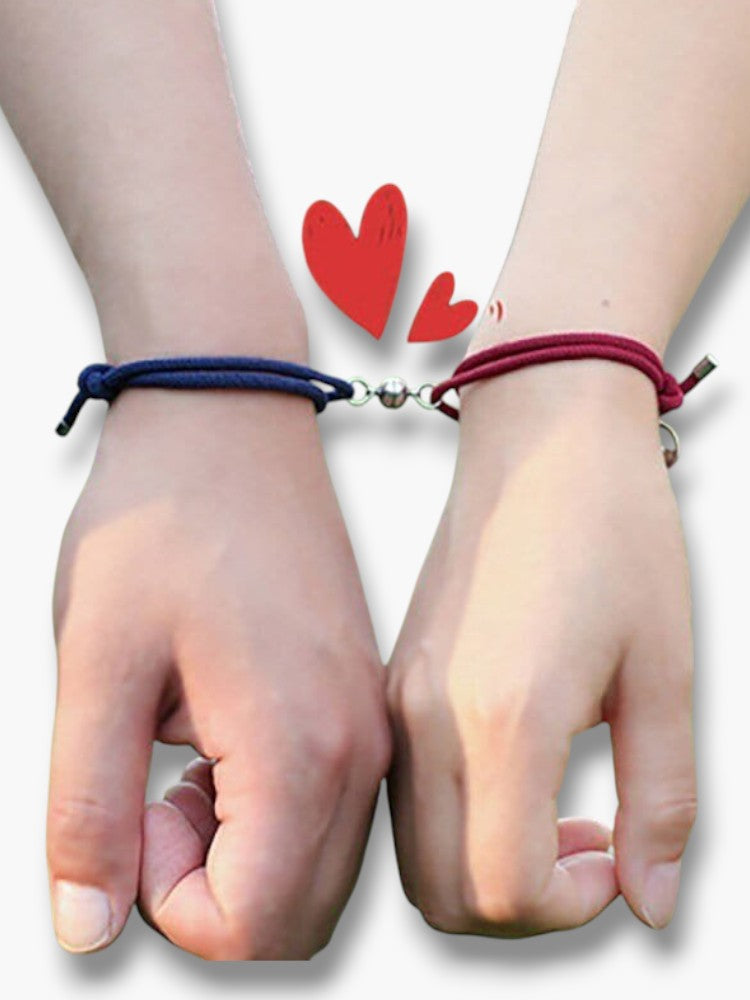 Magnetic Couple Bracelets Set