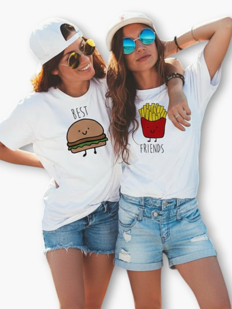 Burger And Fries T-Shirts for Best Friend