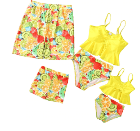 Yellow Swimsuits for Family