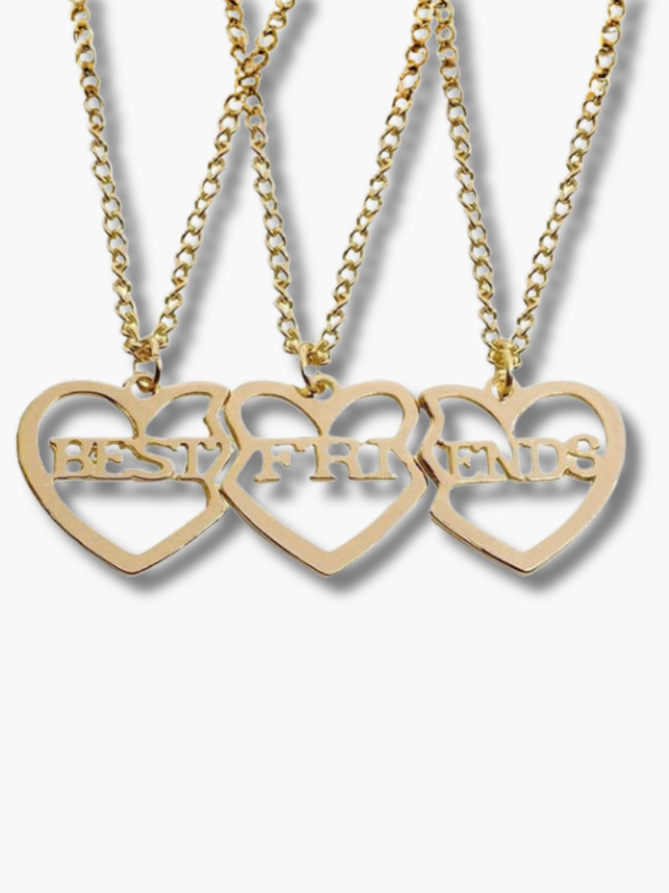 Friendship Heart Necklace for 3