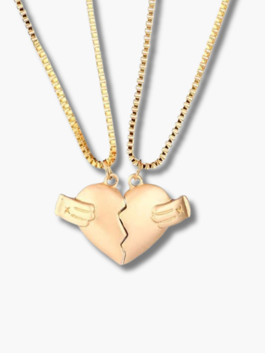 Heart Magnetic Necklace for Couples