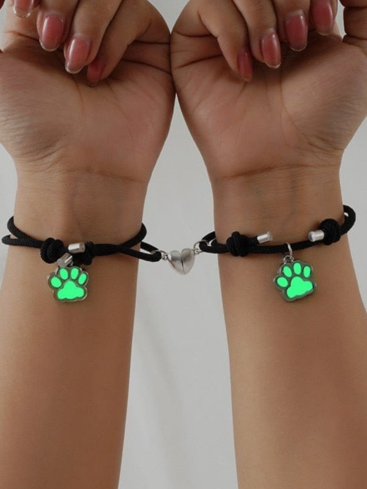 Dog Paw Bracelet for Couple