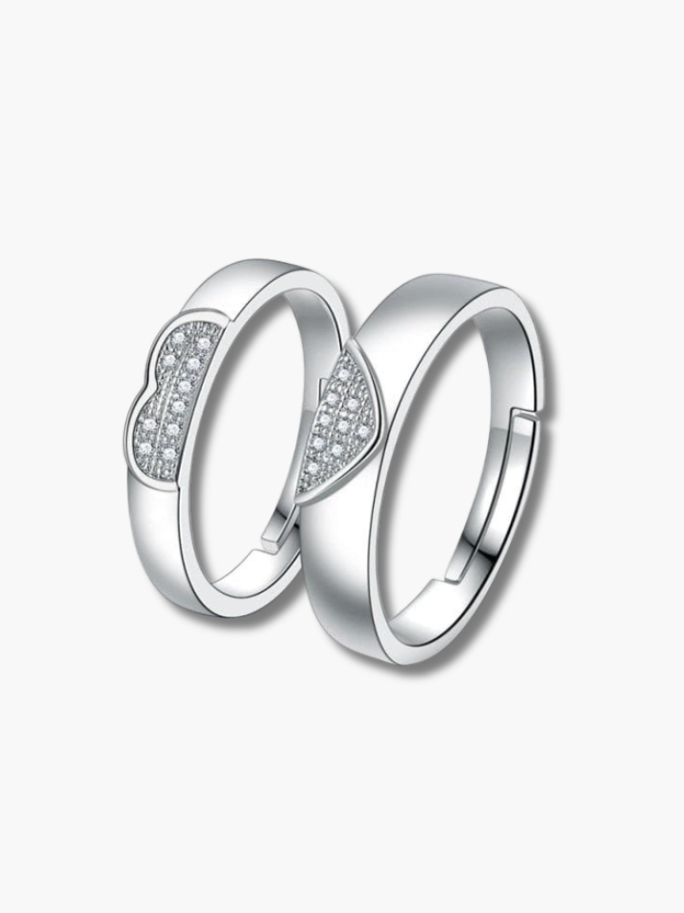 Lover Couple Rings Silver