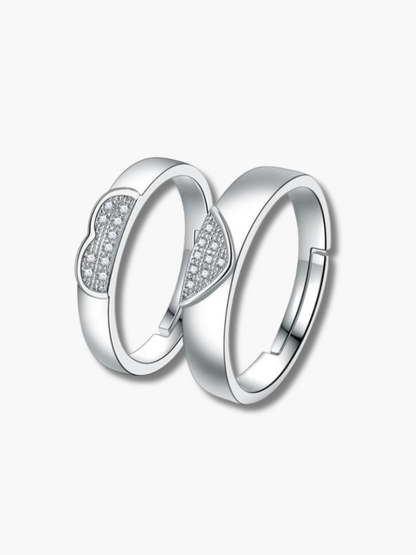 Lover Couple Rings Silver