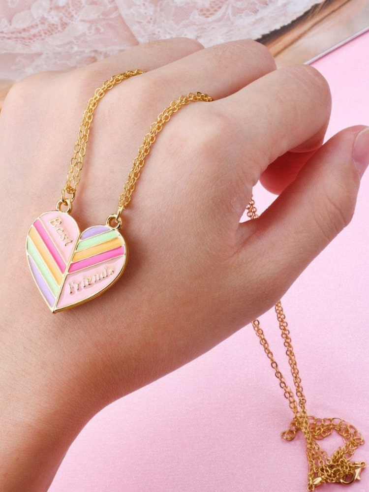 Half Heart Necklace for Best Friends