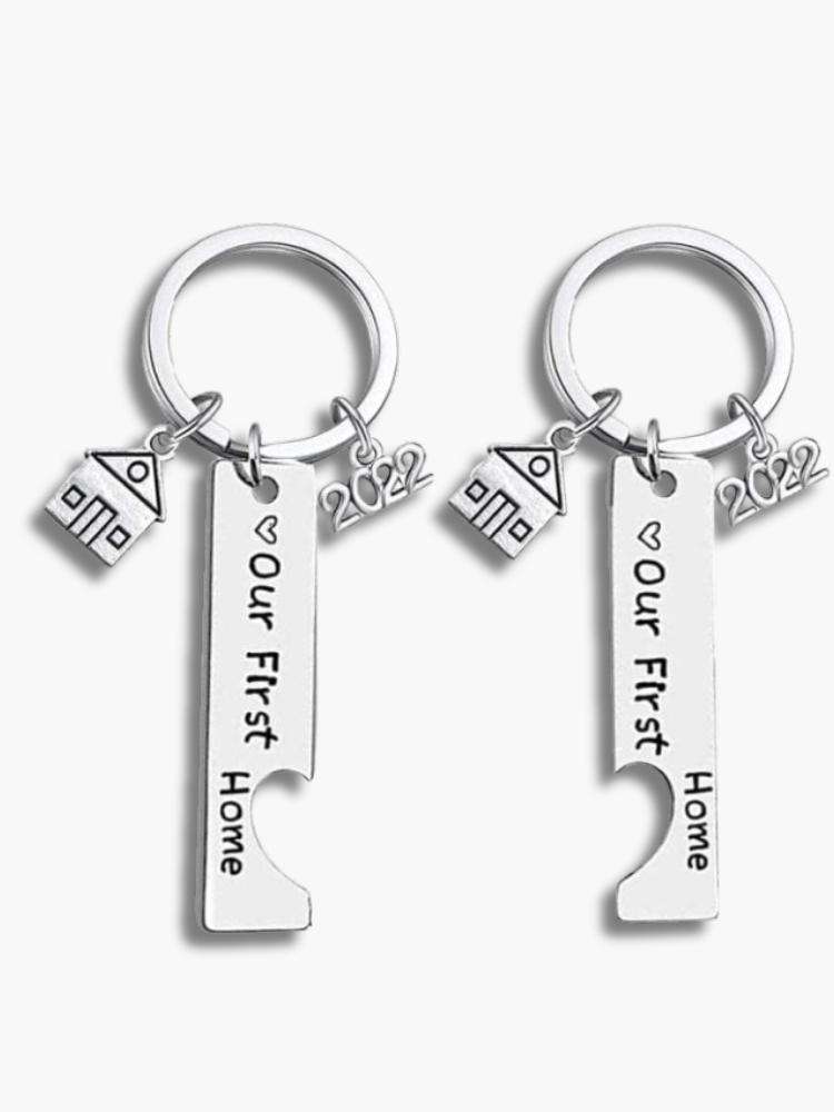 Couples First Home Keyrings