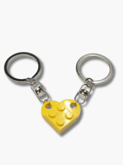 Lego Heart Keychain Couple