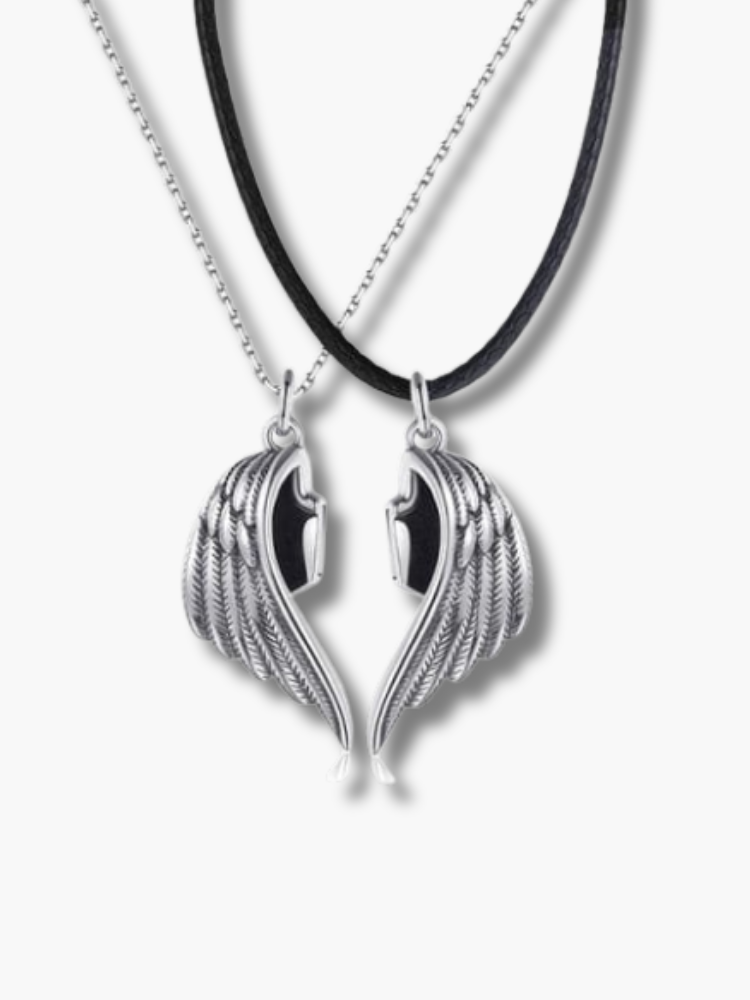 Heart Wing Couple Necklace