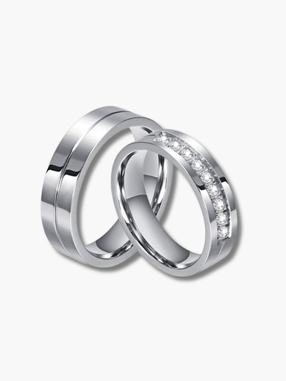 Silver Wedding Rings for Couples