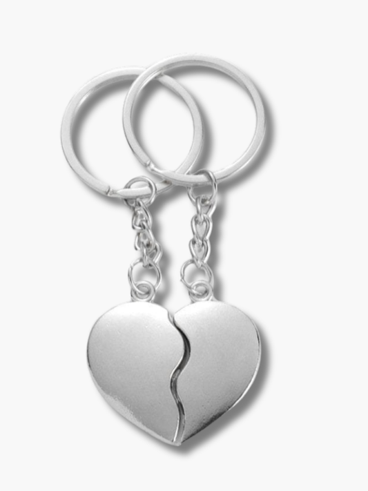 Split Heart Keychain for Couples