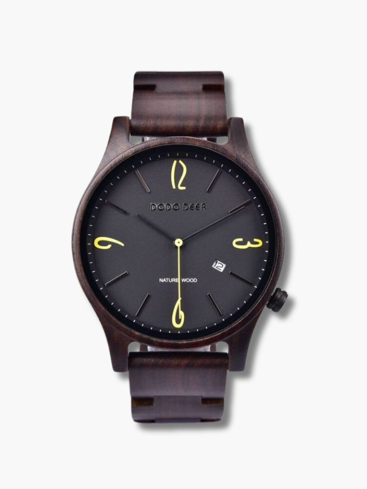 Dark Wood Couple Watches