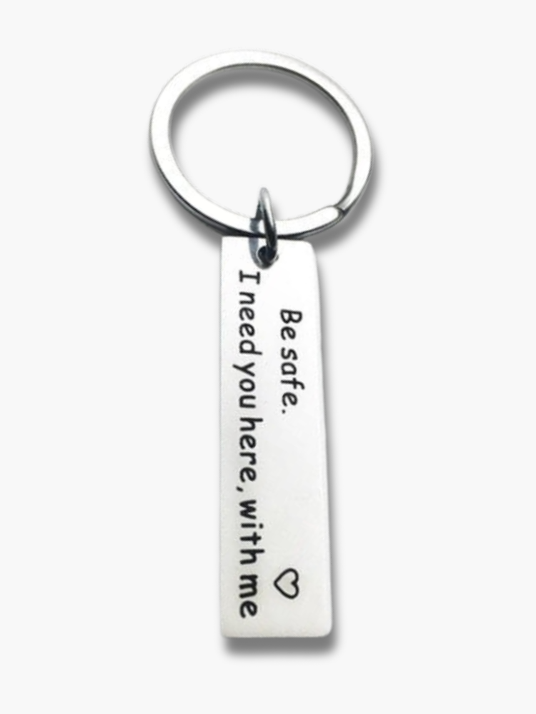 Drive Safe Keychain for Couples