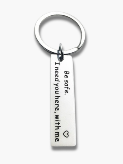 Drive Safe Keychain for Couples