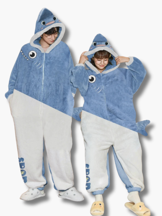 Couple Onesie Shark