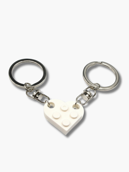Lego Heart Keychain Couple