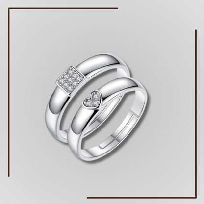 Wedding Silver Couple Ring
