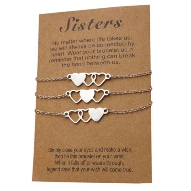 3 Matching Sister Bracelets