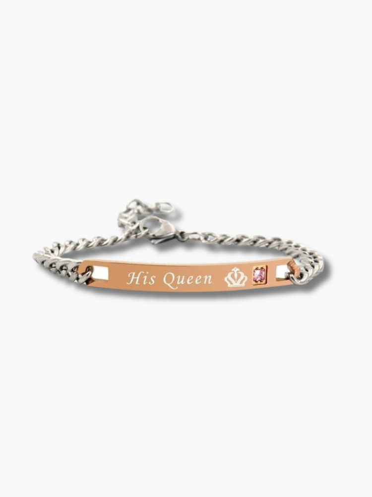 Her King His Queen Bracelets Set