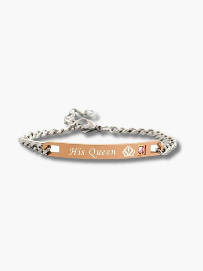 Her King His Queen Bracelets Set