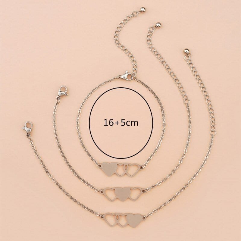 3 Matching Sister Bracelets