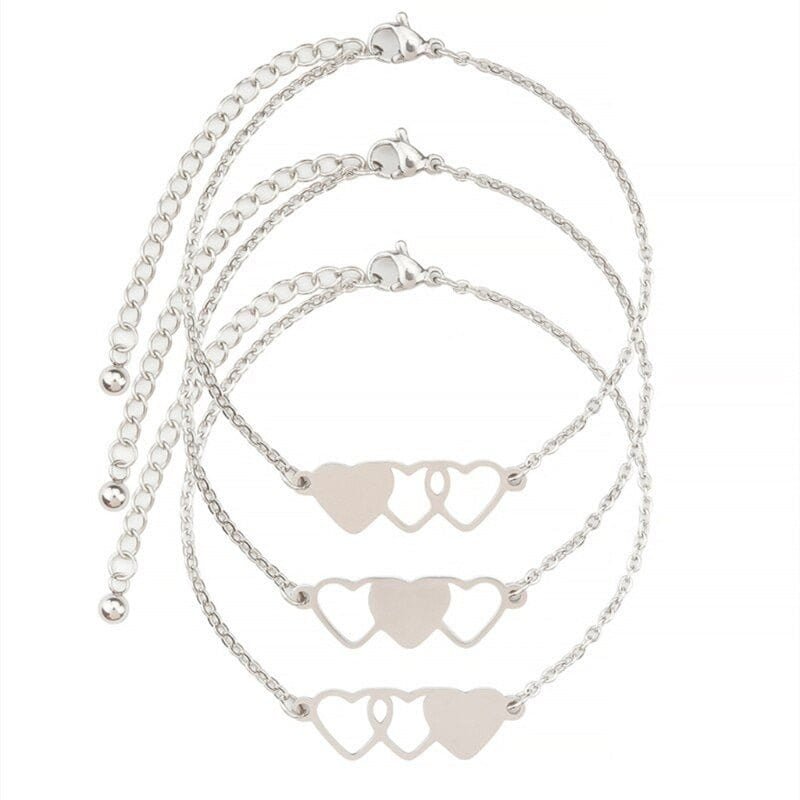 3 Matching Sister Bracelets